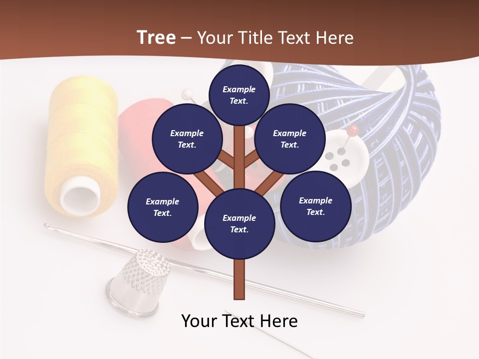 Ball Dressmaking Wool PowerPoint Template