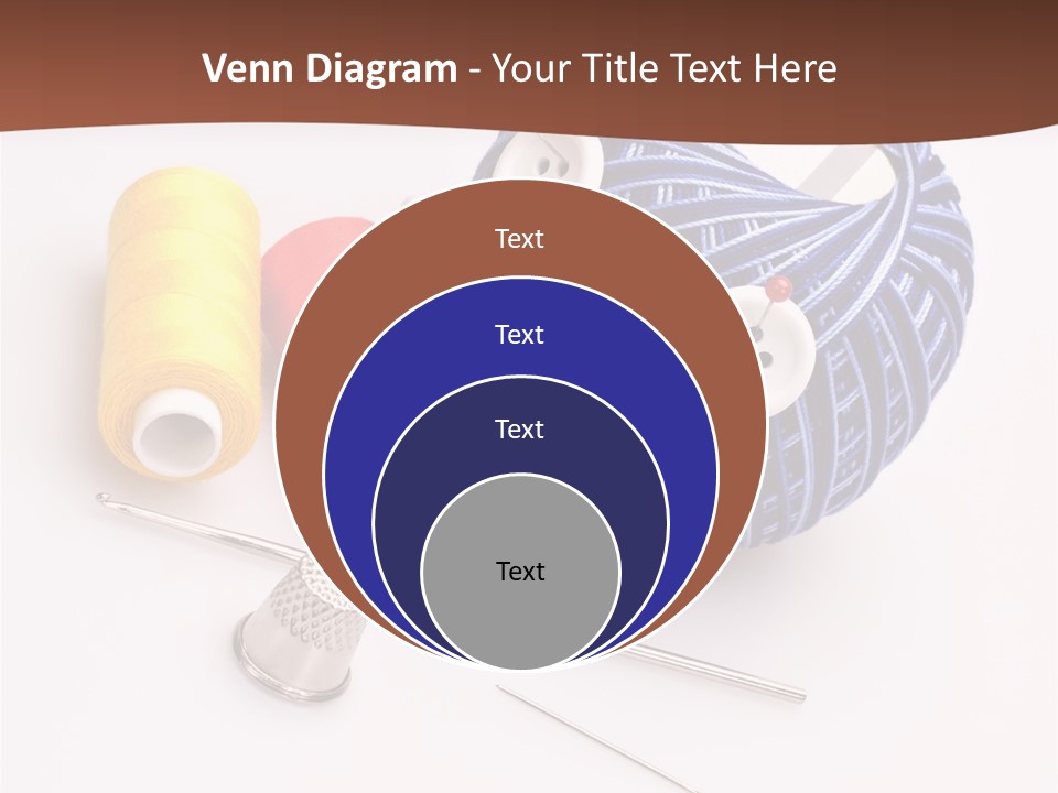 Ball Dressmaking Wool PowerPoint Template