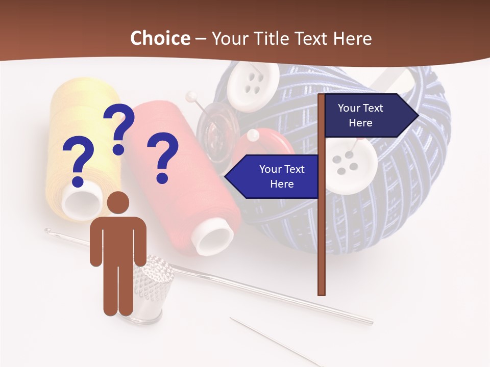 Ball Dressmaking Wool PowerPoint Template