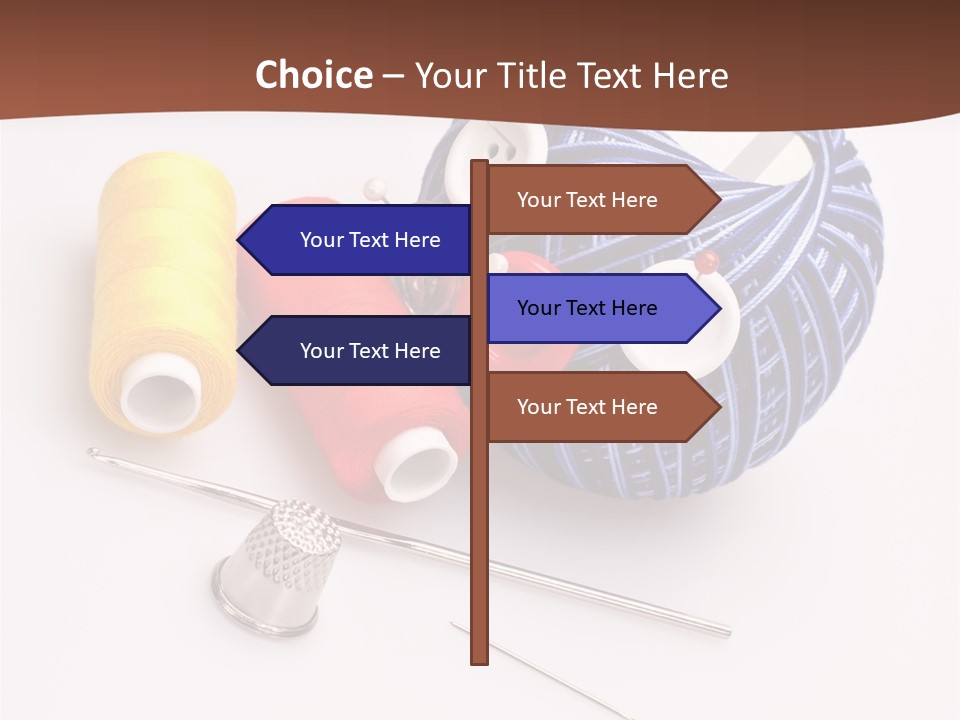 Ball Dressmaking Wool PowerPoint Template