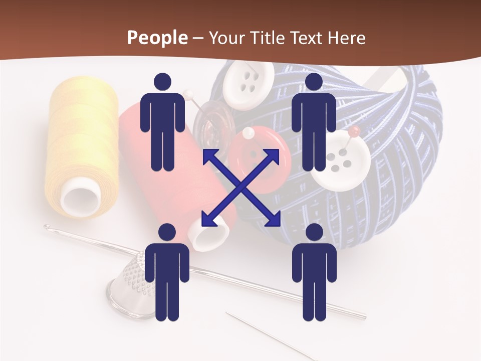 Ball Dressmaking Wool PowerPoint Template