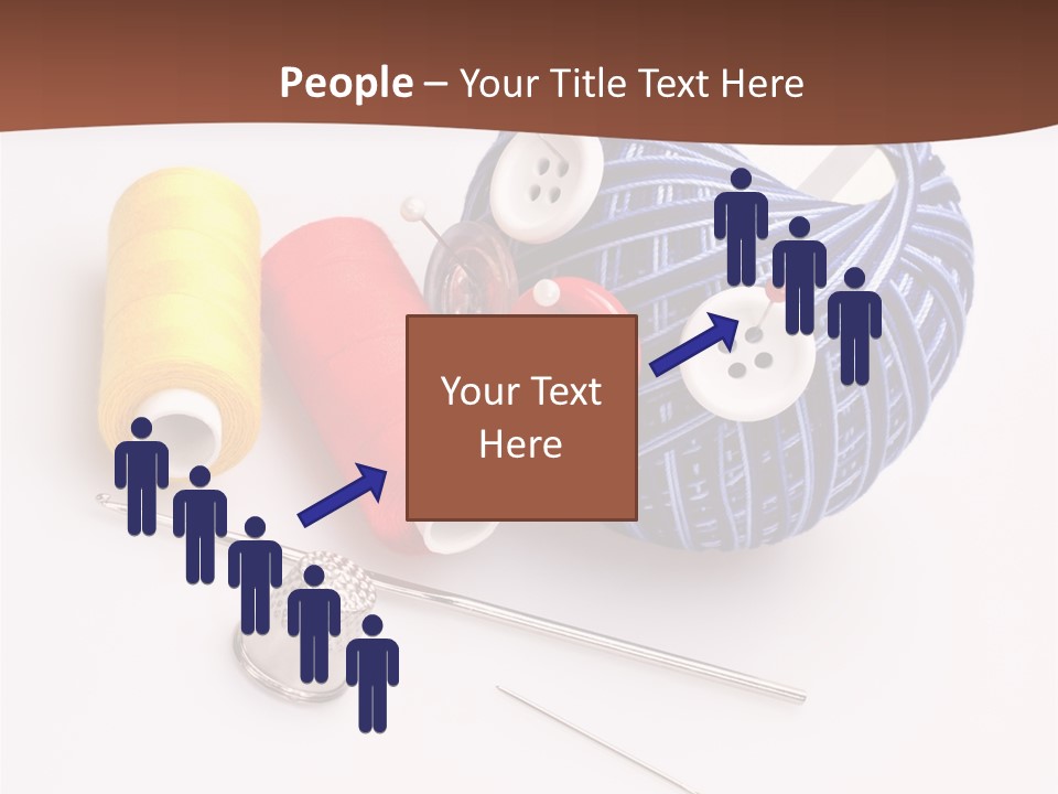 Ball Dressmaking Wool PowerPoint Template