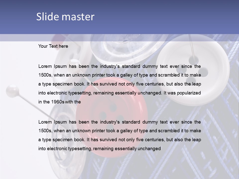 Sewing Yarn Work PowerPoint Template