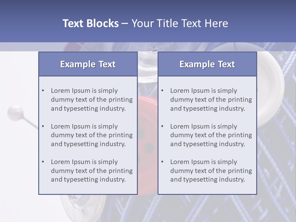 Sewing Yarn Work PowerPoint Template