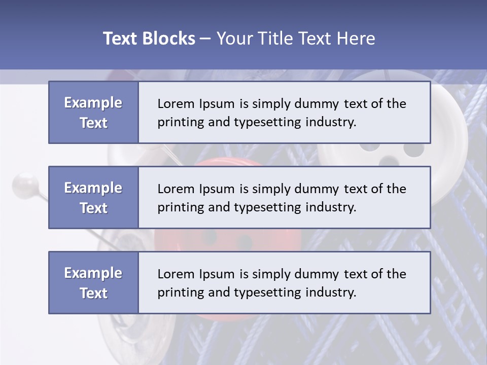 Sewing Yarn Work PowerPoint Template