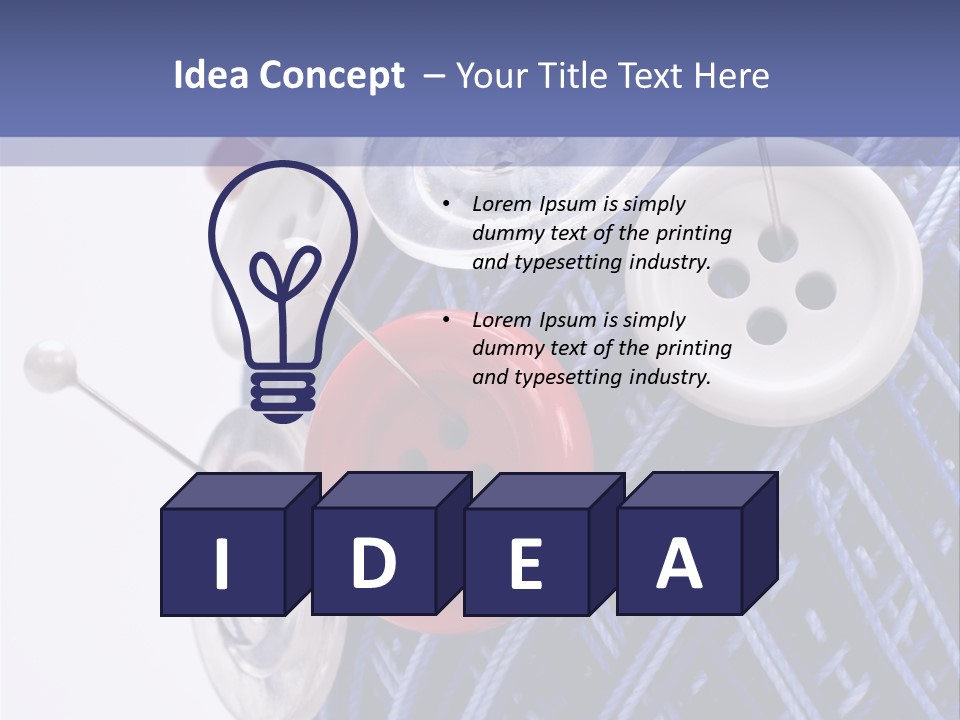 Sewing Yarn Work PowerPoint Template