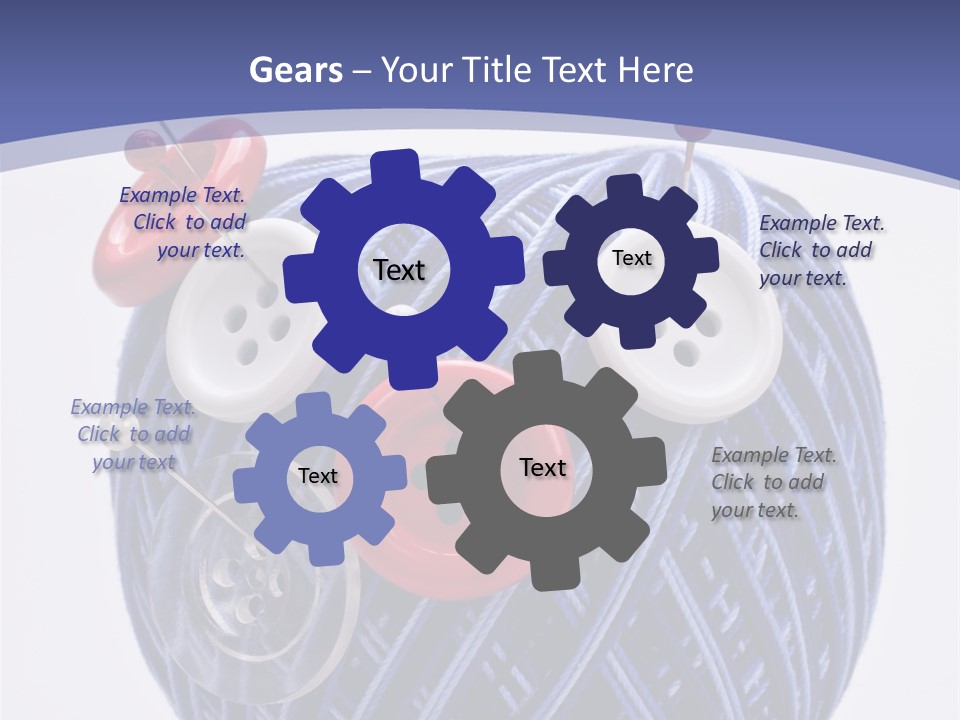 Sewing Textile Clothes PowerPoint Template