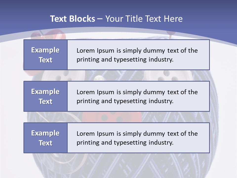 Sewing Textile Clothes PowerPoint Template