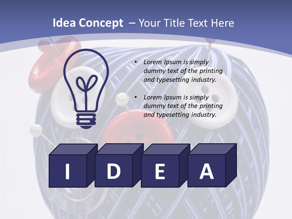 Sewing Textile Clothes PowerPoint Template