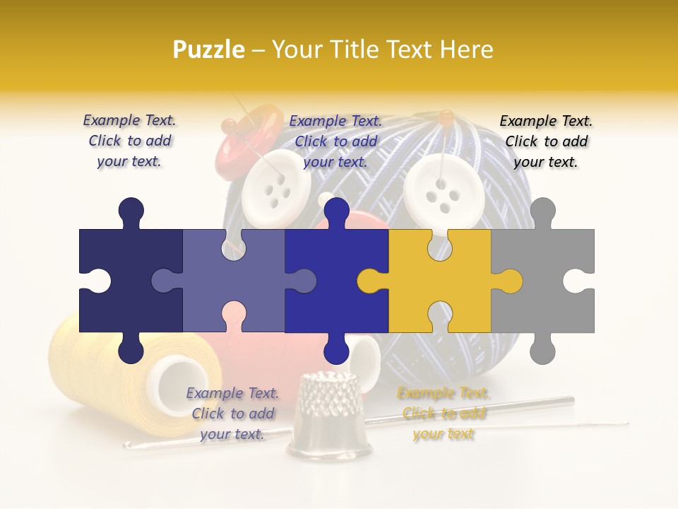 Clothing Craft Repair PowerPoint Template