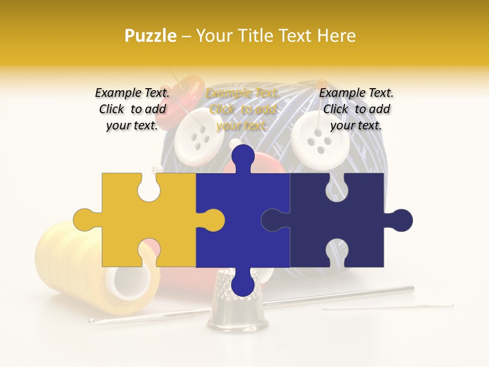 Clothing Craft Repair PowerPoint Template