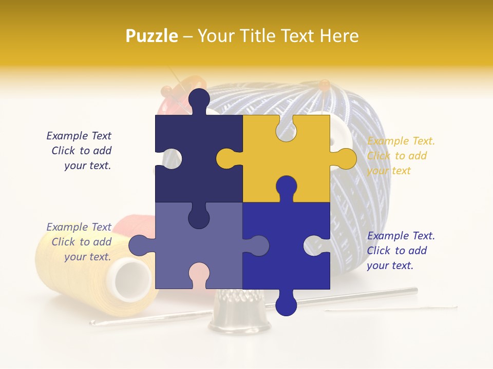 Clothing Craft Repair PowerPoint Template