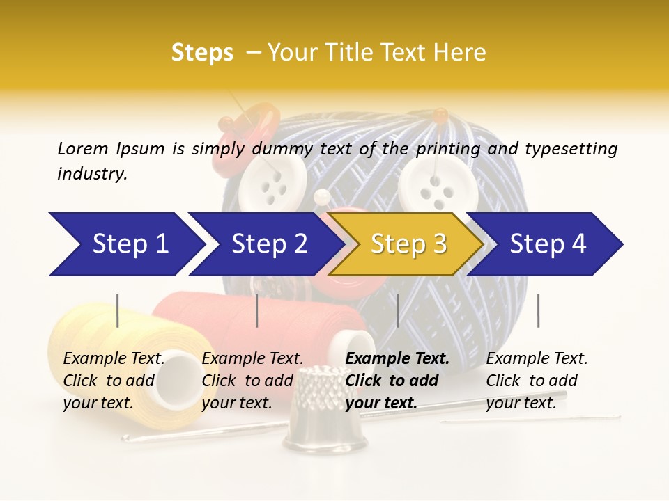 Clothing Craft Repair PowerPoint Template