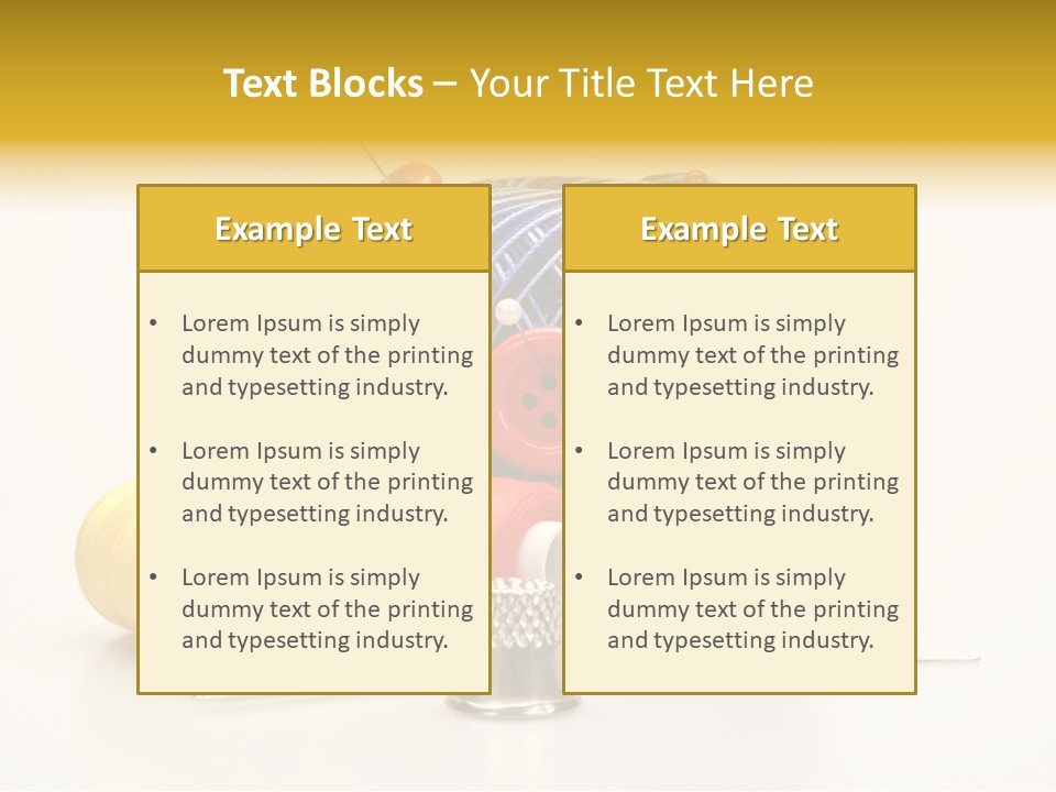 Clothing Craft Repair PowerPoint Template