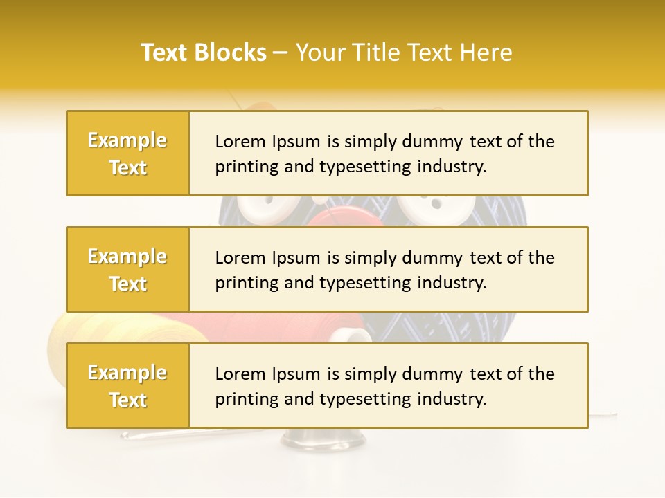 Clothing Craft Repair PowerPoint Template