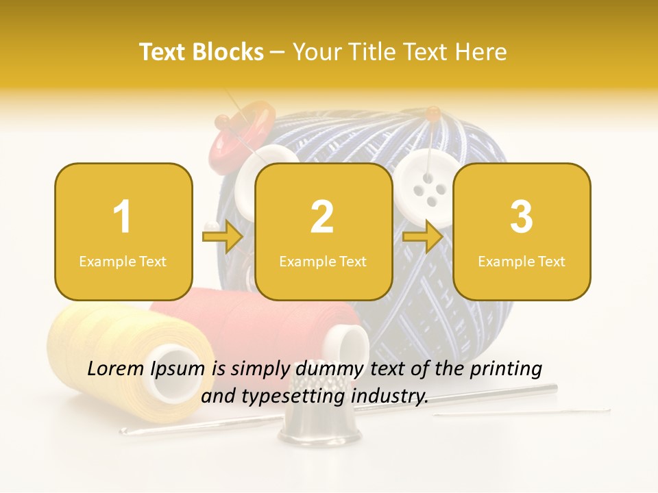 Clothing Craft Repair PowerPoint Template