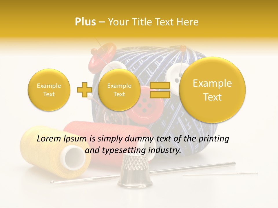Clothing Craft Repair PowerPoint Template