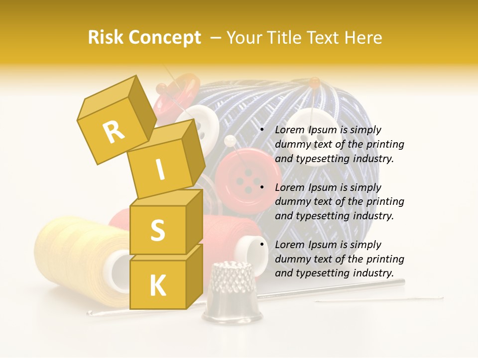 Clothing Craft Repair PowerPoint Template