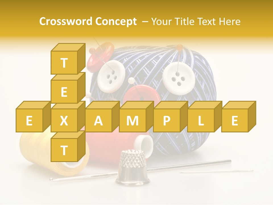 Clothing Craft Repair PowerPoint Template