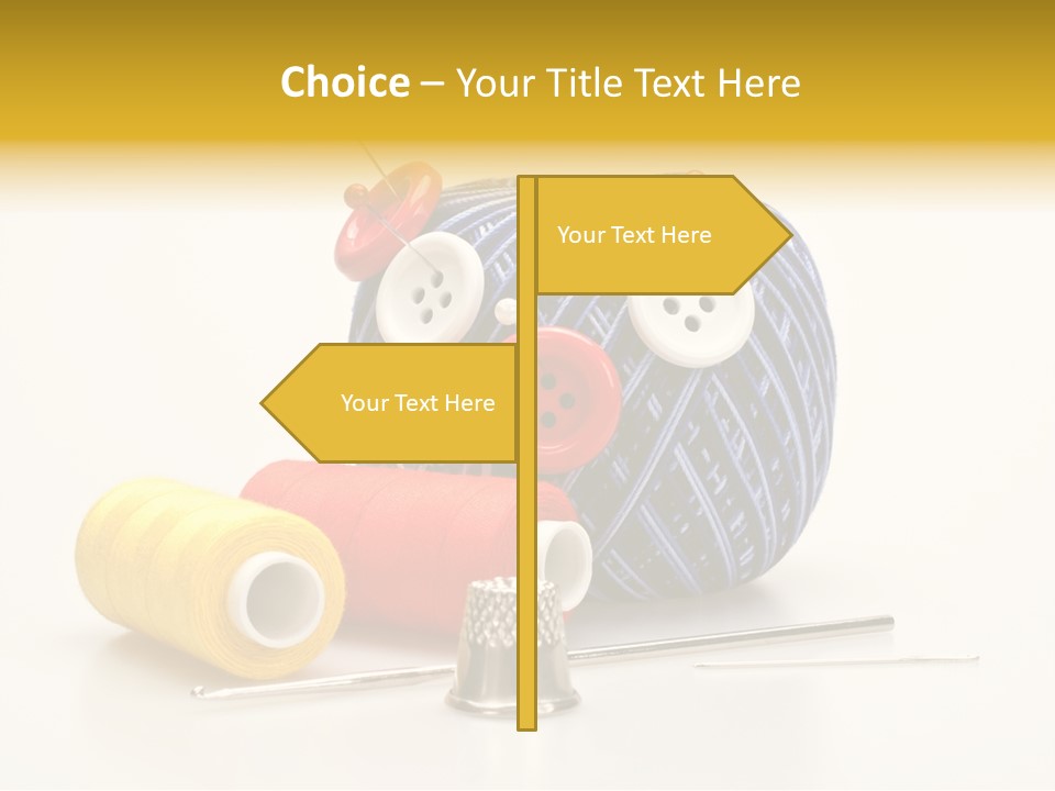 Clothing Craft Repair PowerPoint Template