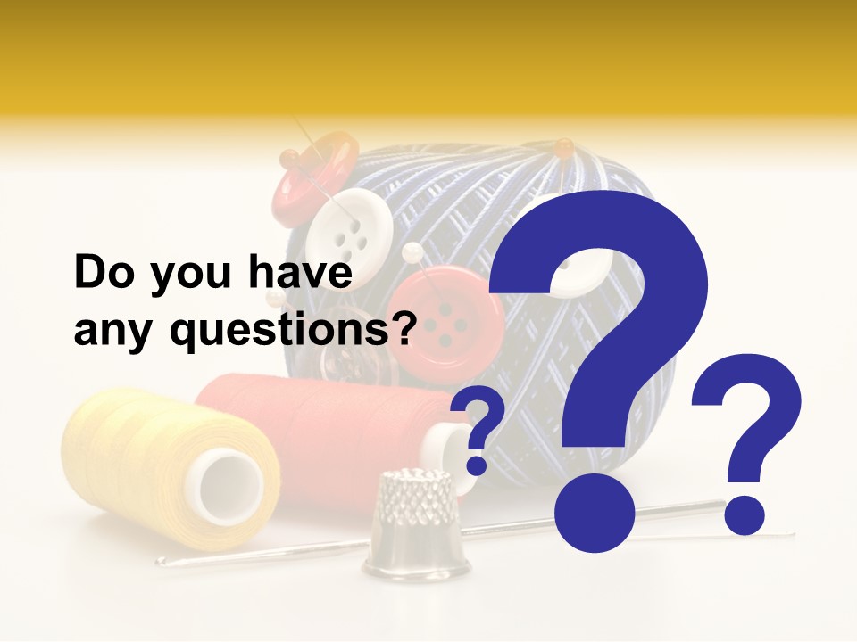 Clothing Craft Repair PowerPoint Template