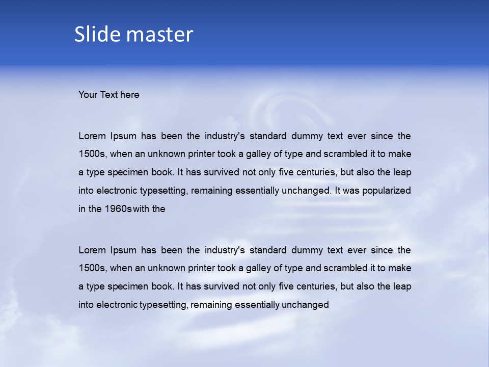 Isolated Holding Blank PowerPoint Template