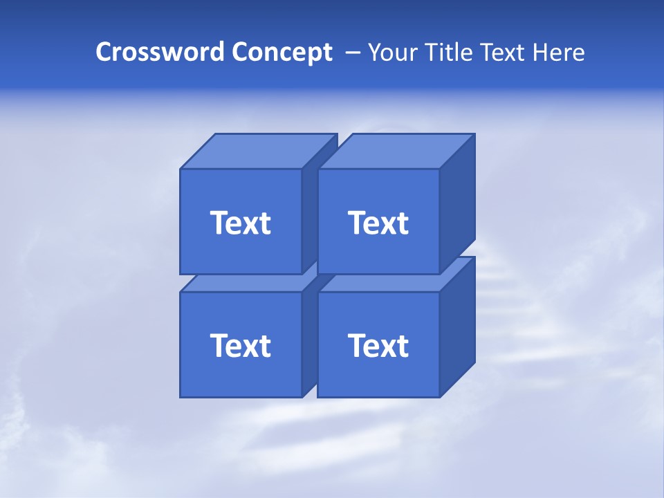 Isolated Holding Blank PowerPoint Template