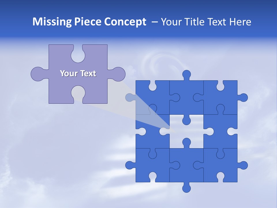 Isolated Holding Blank PowerPoint Template