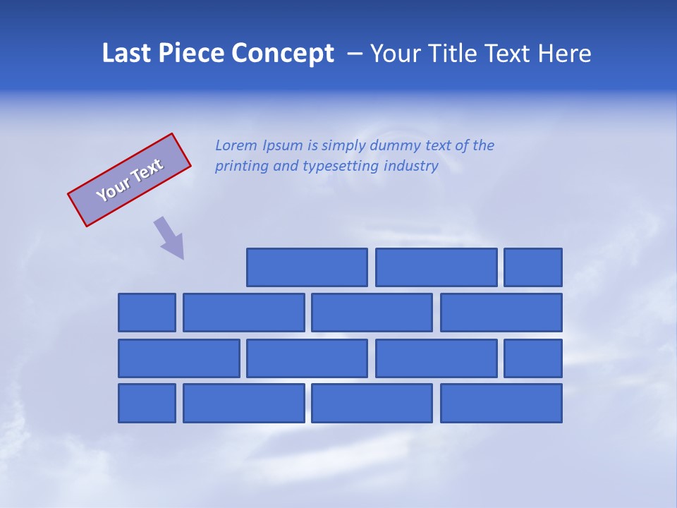 Isolated Holding Blank PowerPoint Template