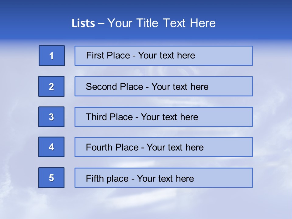 Isolated Holding Blank PowerPoint Template