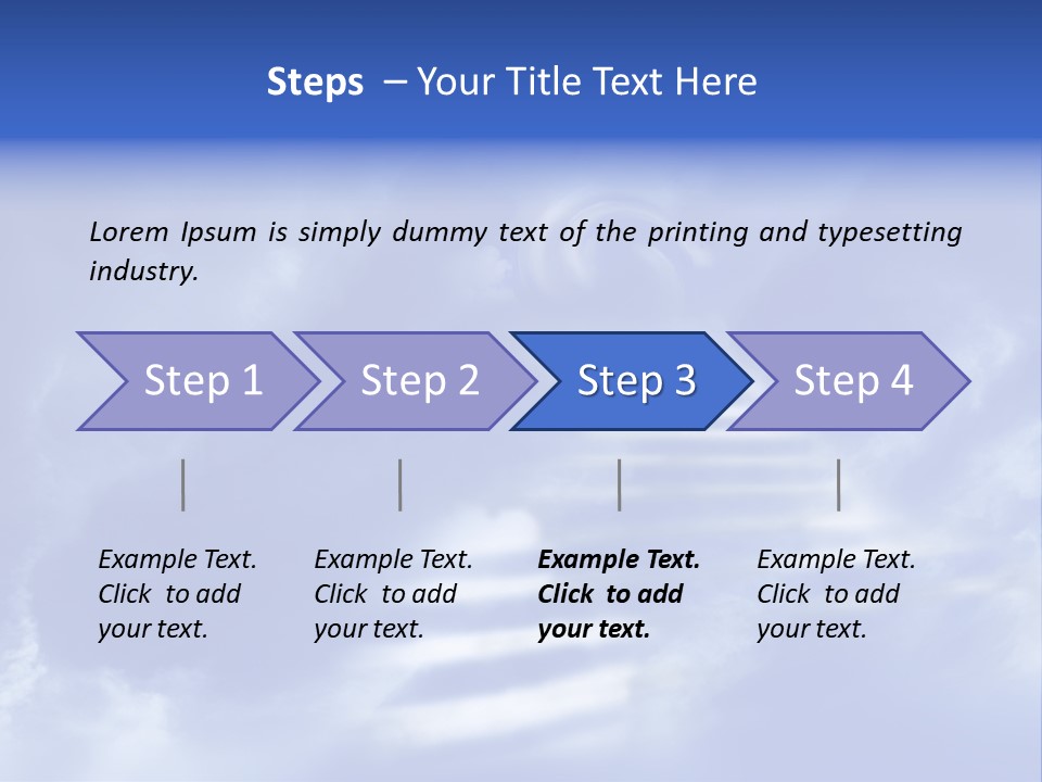 Isolated Holding Blank PowerPoint Template