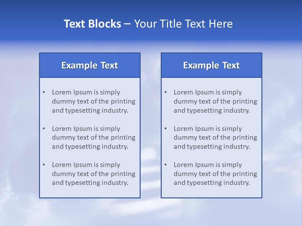 Isolated Holding Blank PowerPoint Template