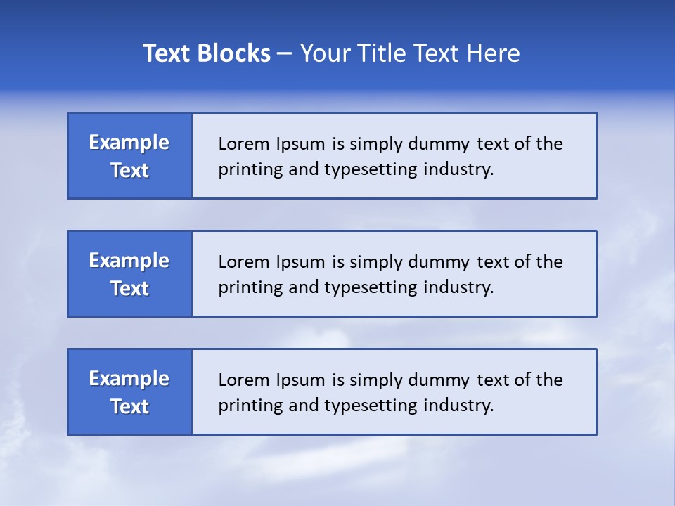 Isolated Holding Blank PowerPoint Template