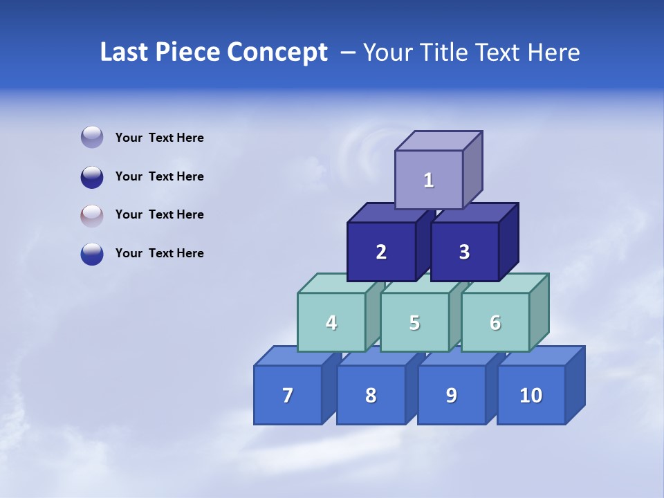 Isolated Holding Blank PowerPoint Template