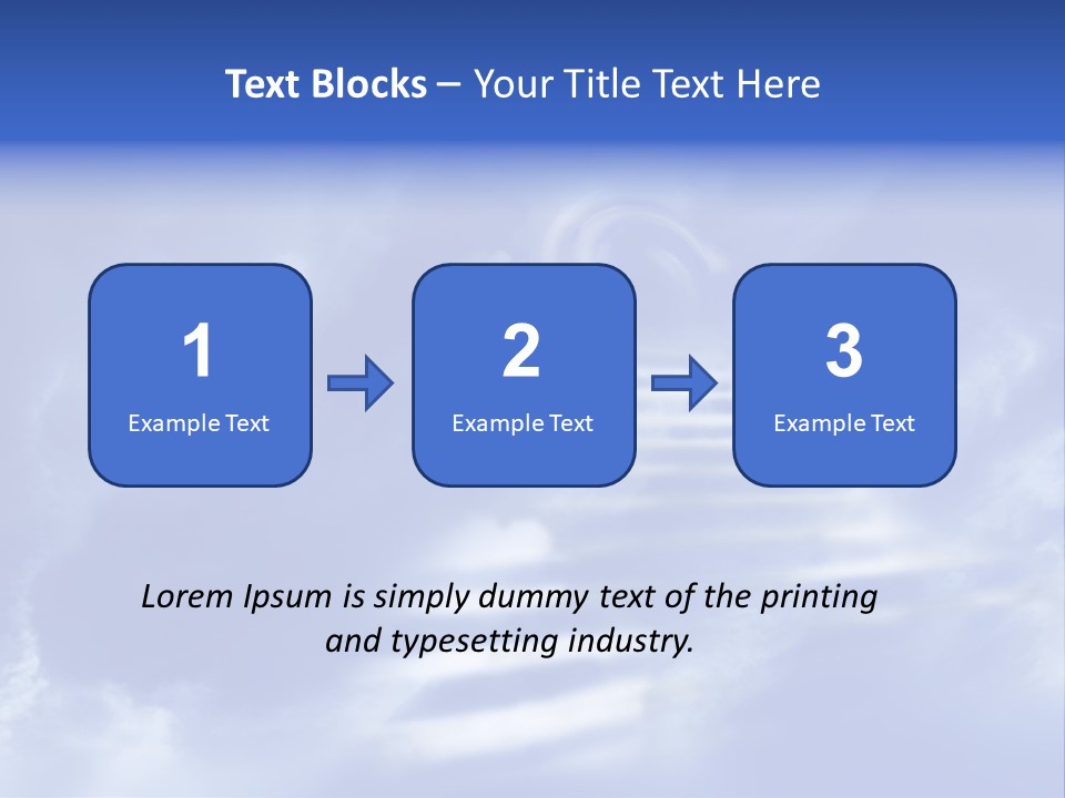 Isolated Holding Blank PowerPoint Template