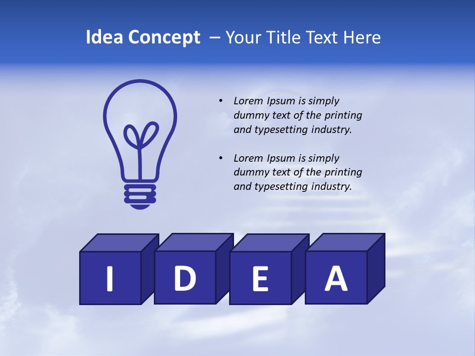 Isolated Holding Blank PowerPoint Template