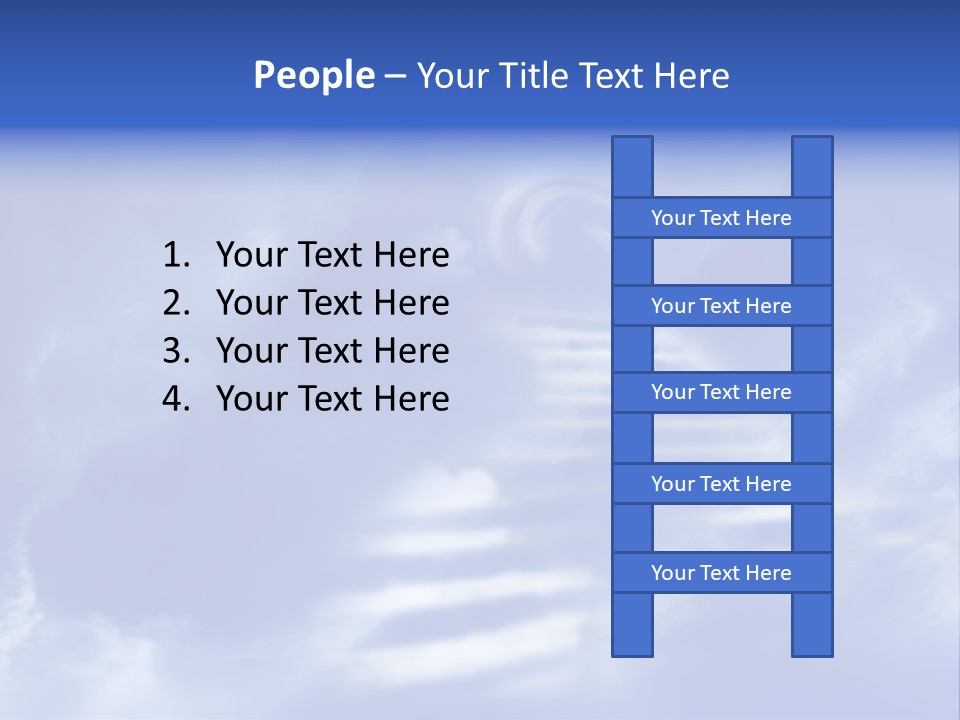 Isolated Holding Blank PowerPoint Template