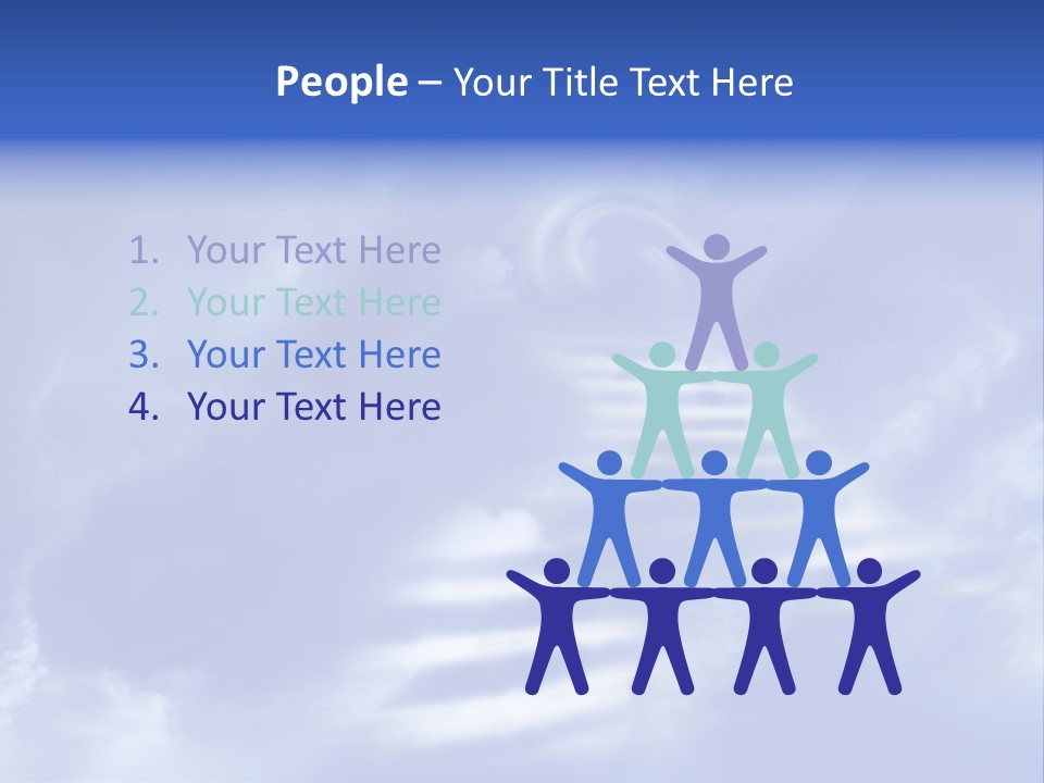 Isolated Holding Blank PowerPoint Template