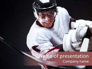 Sportswear Winter Handsome PowerPoint Template