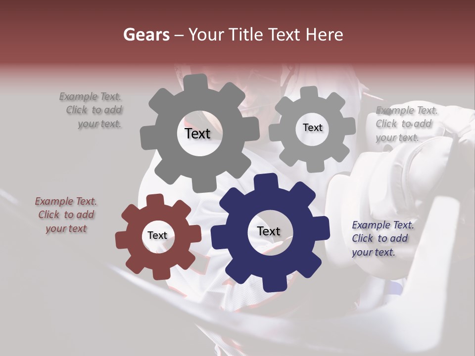 Sportswear Winter Handsome PowerPoint Template