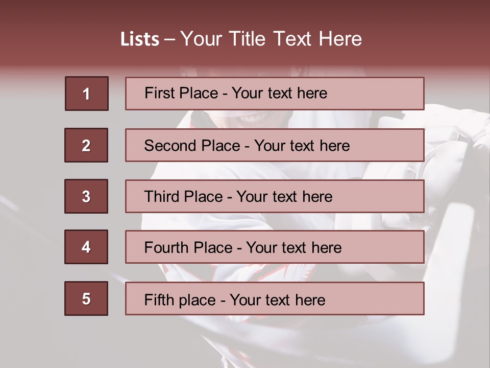 Sportswear Winter Handsome PowerPoint Template