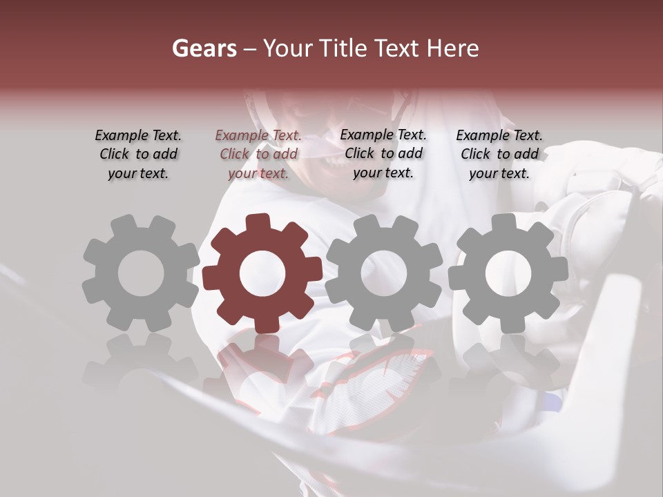 Sportswear Winter Handsome PowerPoint Template