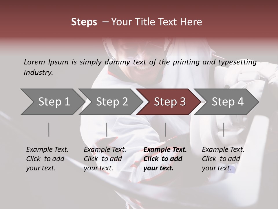 Sportswear Winter Handsome PowerPoint Template