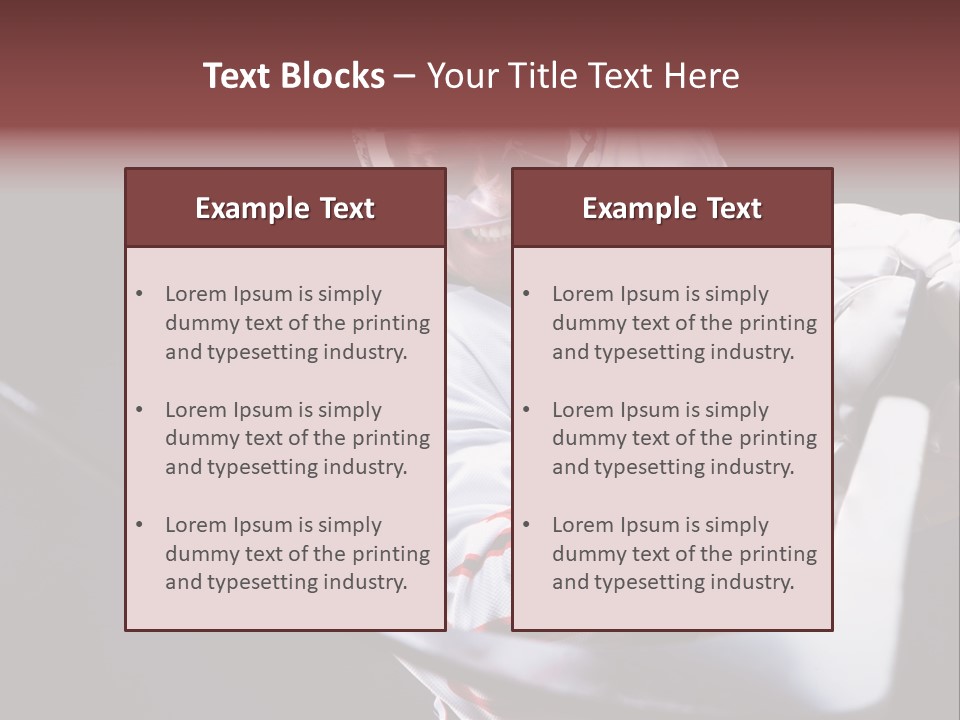 Sportswear Winter Handsome PowerPoint Template