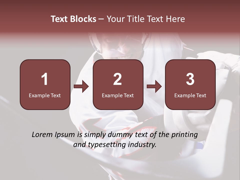 Sportswear Winter Handsome PowerPoint Template