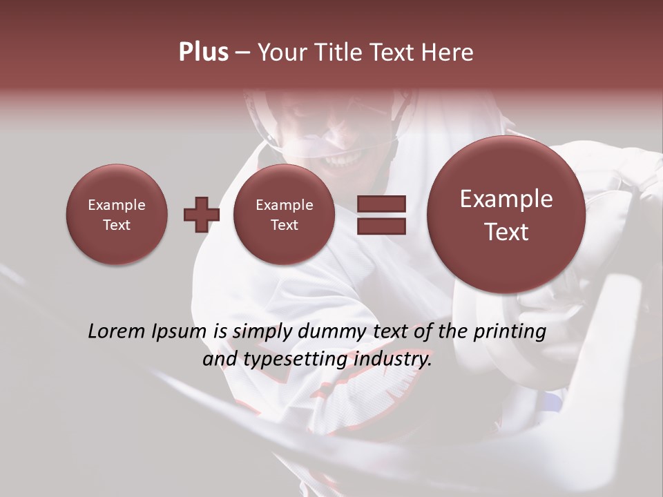 Sportswear Winter Handsome PowerPoint Template