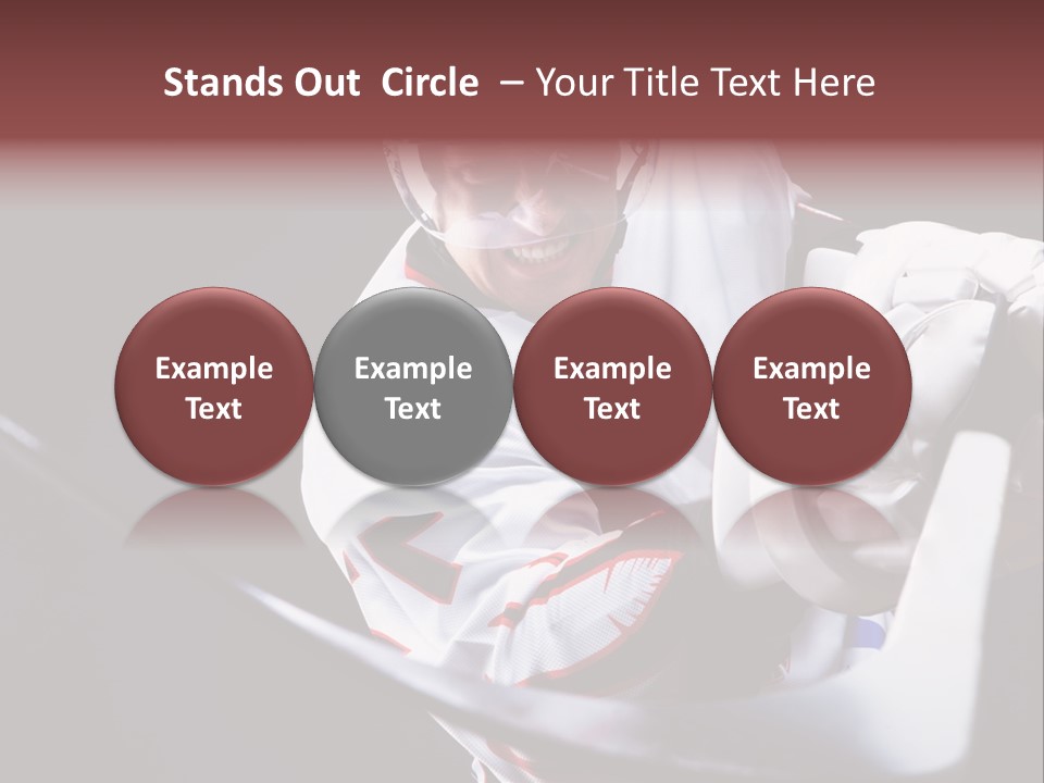 Sportswear Winter Handsome PowerPoint Template