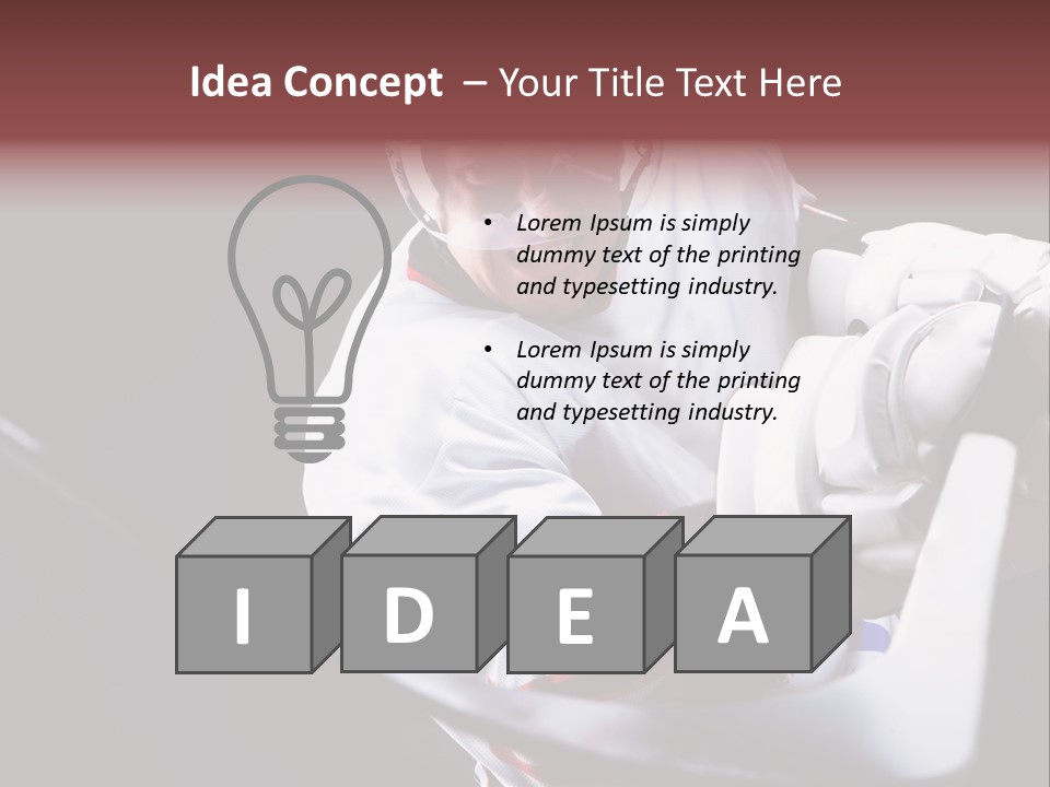 Sportswear Winter Handsome PowerPoint Template