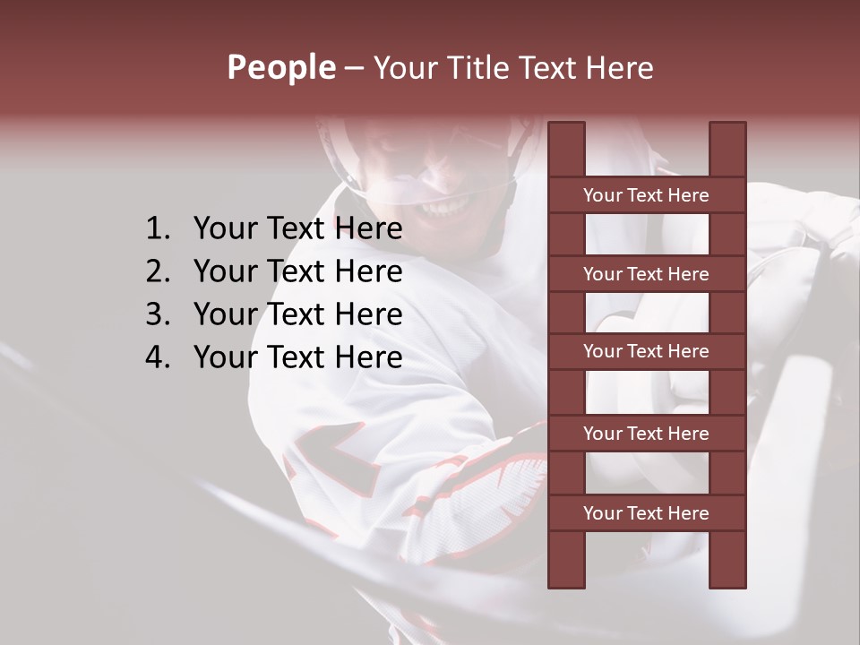 Sportswear Winter Handsome PowerPoint Template