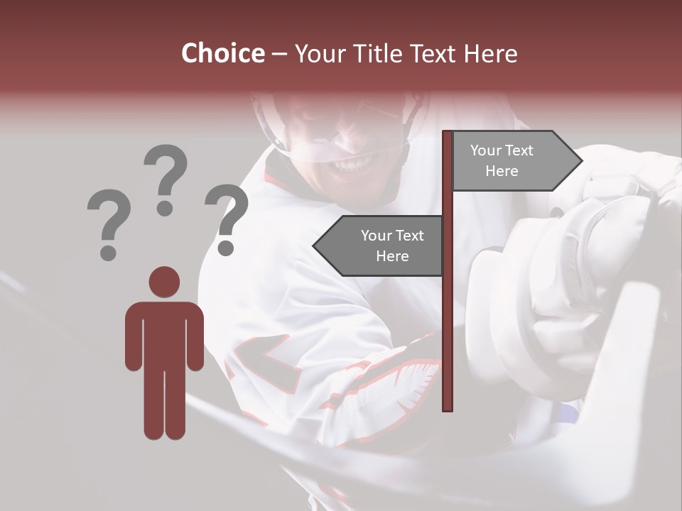 Sportswear Winter Handsome PowerPoint Template